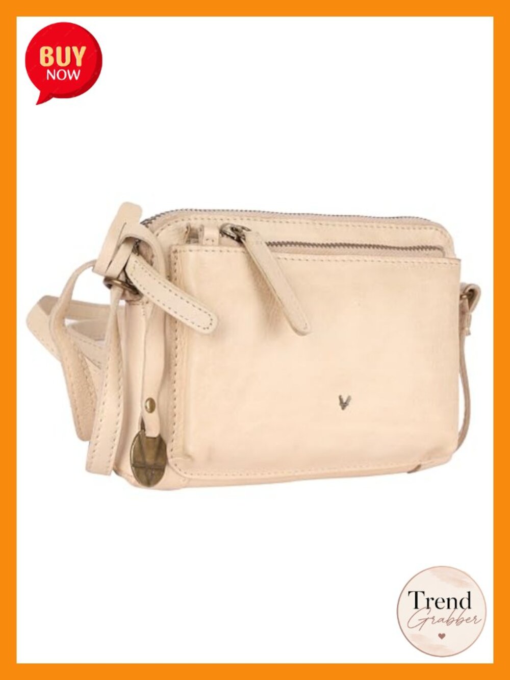 Genuine Italian Leather Small Crossbody Sling Bag Adjustable Strap RFID